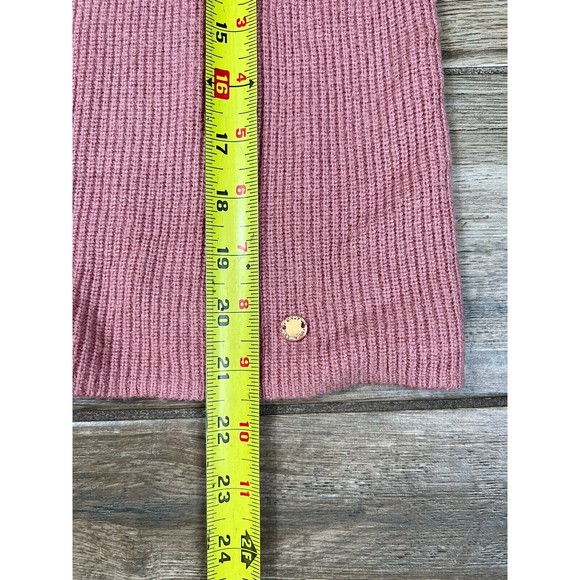 Women's Ribbon Tie Back Sweater Knit Small Top Pink Peach - Picture 11 of 14